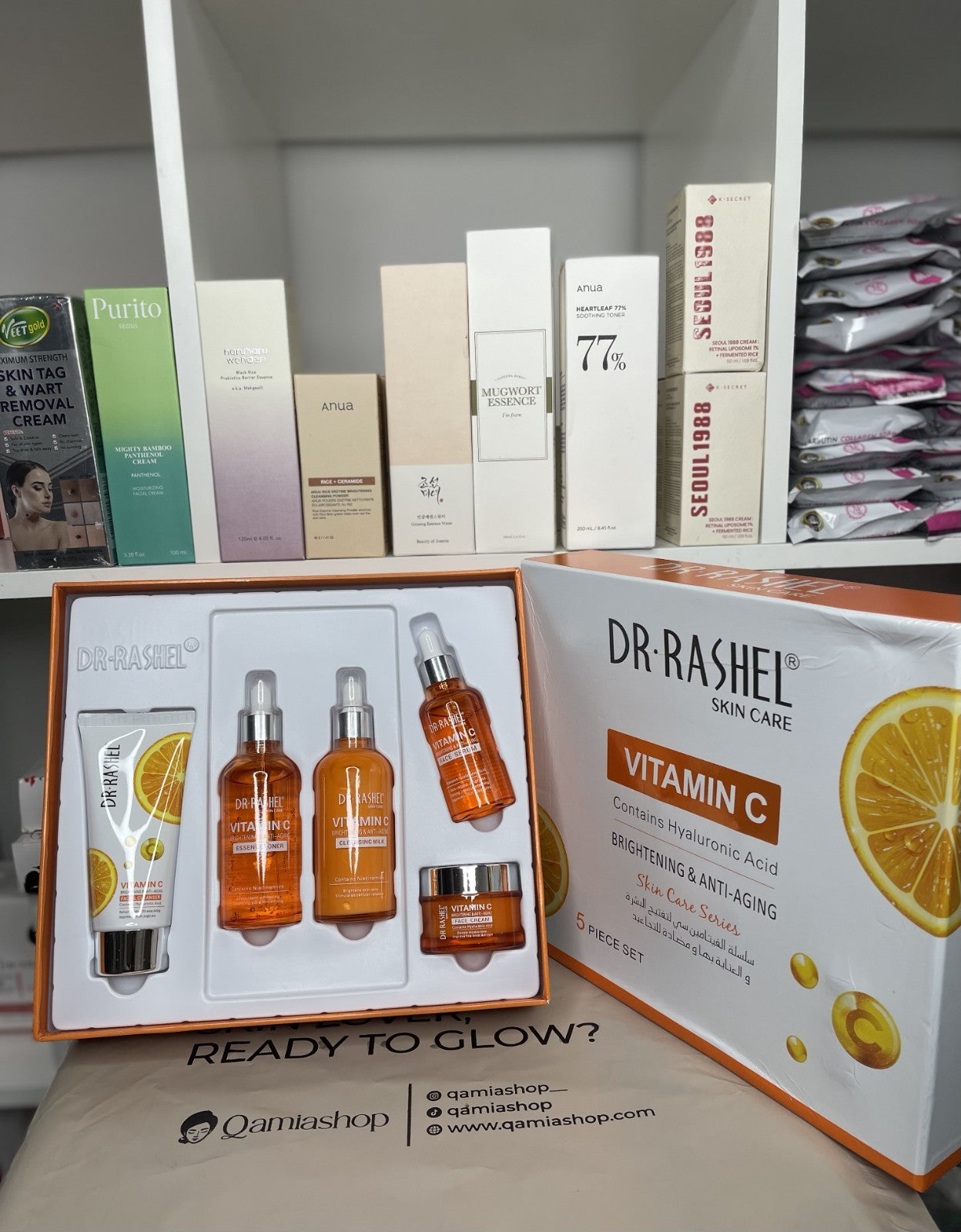 Dr Rashel Brightening and Anti-aging skincare series