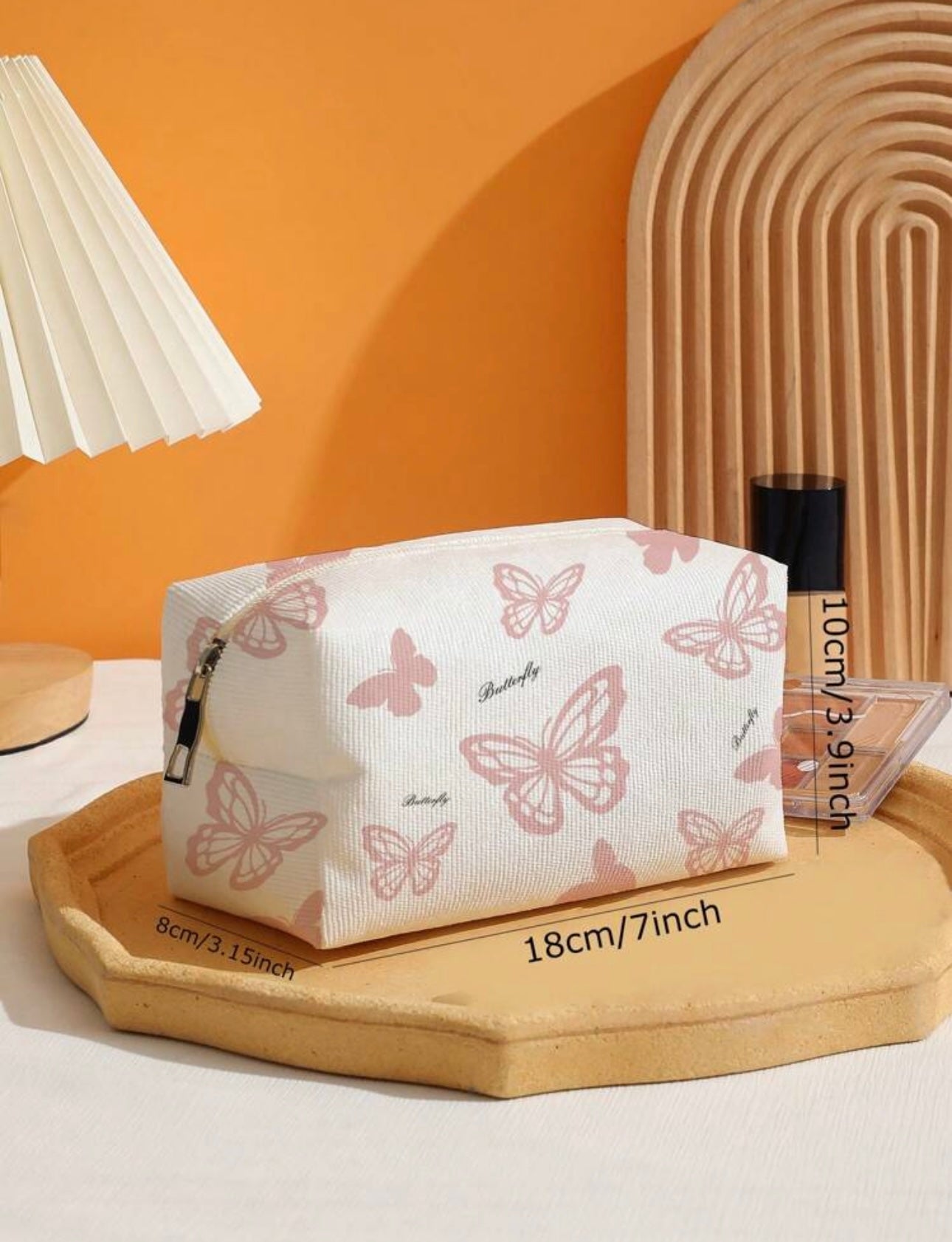Pochette pour produits essentiels de soins de la peau Butterfly