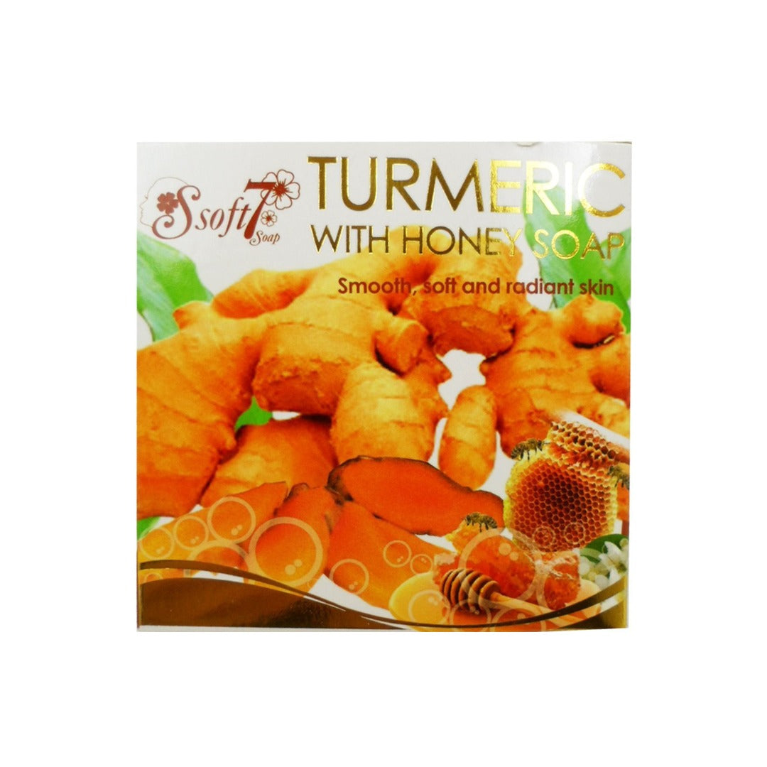 SOFT 7 TURMERIC WITH HONEY BAR SOAP – 120G