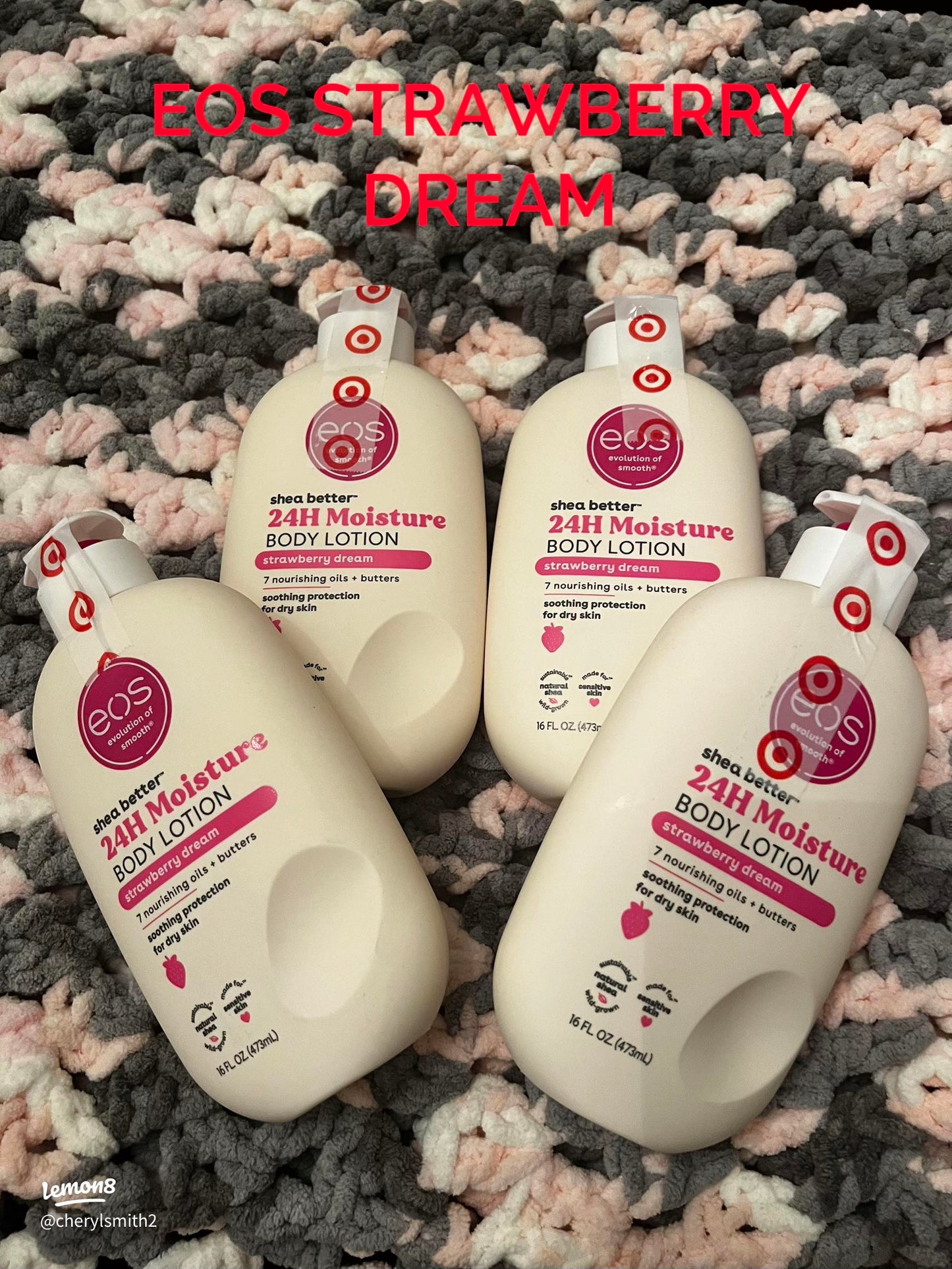 EOS Shea Butter Body Lotion- 24-Hour Moisture Skin Care, Lightweight & Non-Greasy, Made with Natural Shea, Vegan, 16 fl oz