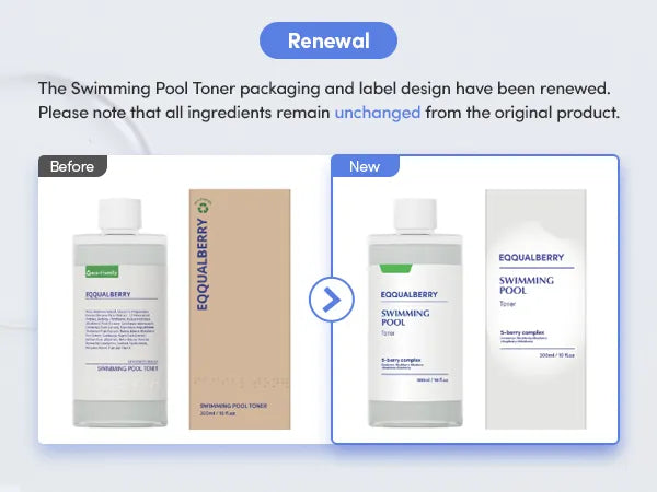 EQQUALBERRY - Tonique visage quotidien pour piscine