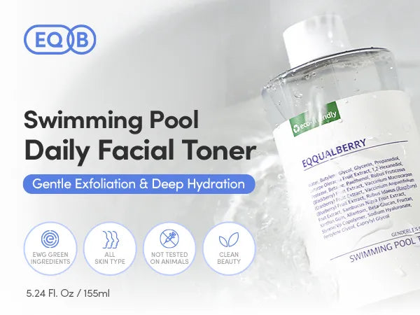 EQQUALBERRY - Tonique visage quotidien pour piscine