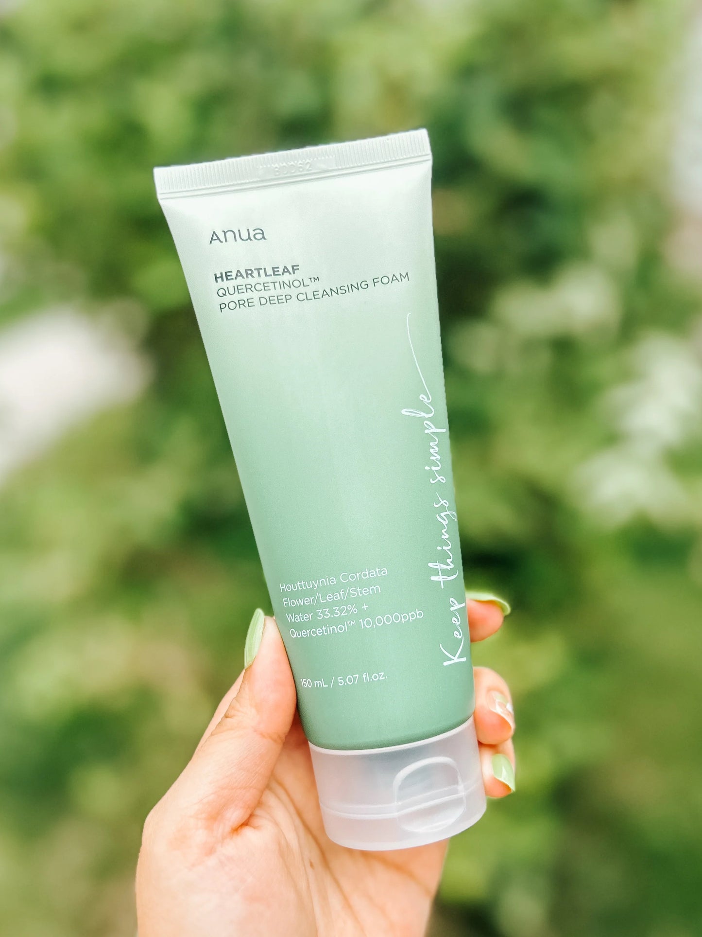 ANUA Heartleaf Quercetinol Mousse nettoyante en profondeur pour les pores (150 ml / 5,07 fl. oz.)