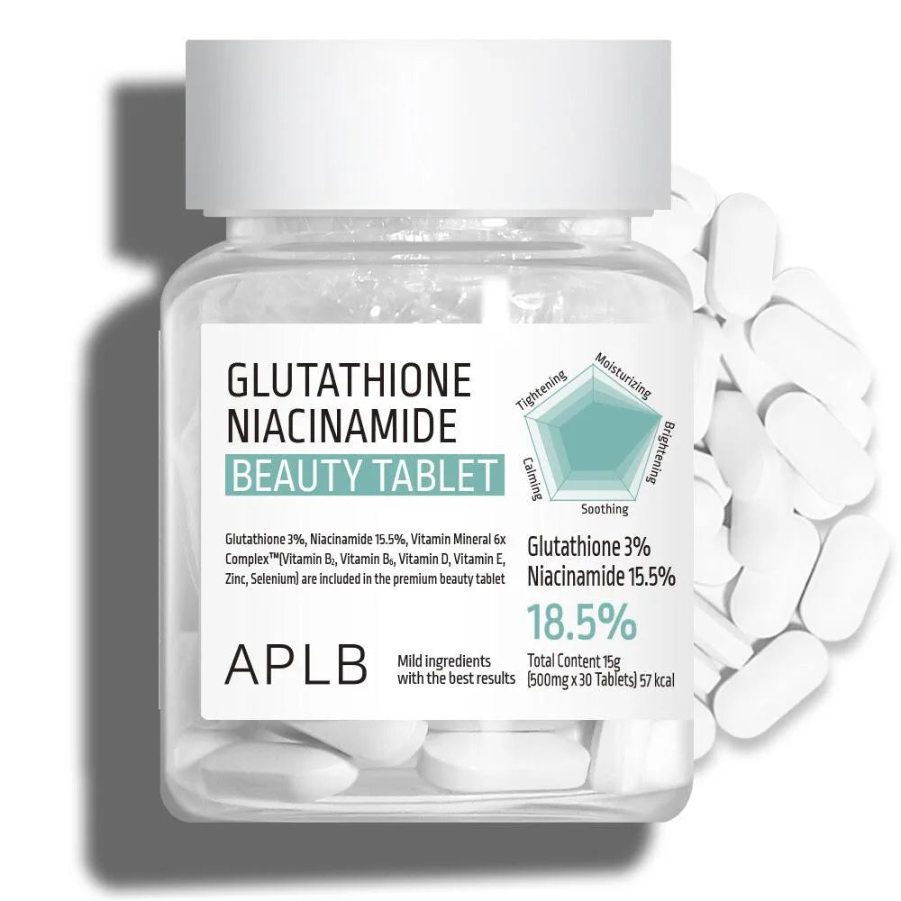 APLB GLUTATHIONE NIACINAMIDE BEAUTY TABLET SUPPLEMENT QAMIA APLB GLUTATHIONE NIACINAMIDE BEAUTY TABLET SUPPLEMENT QAMIA