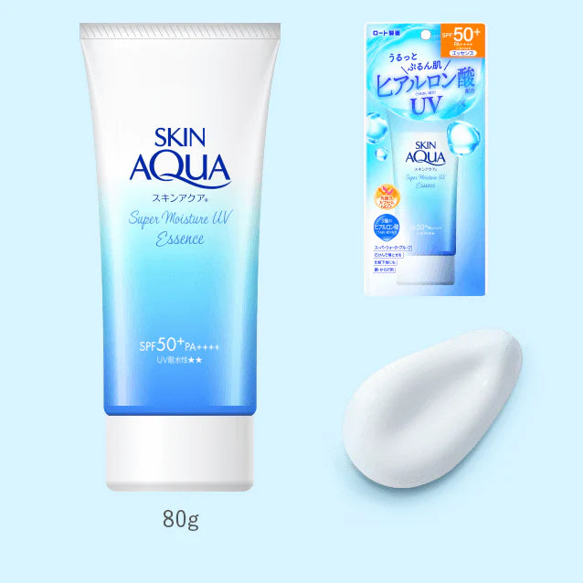 ROHTO MENTHOLATUM SKIN AQUA SUPER MOISTURE UV ESSENCE SPF SUNSCREEN 50+ PA++++