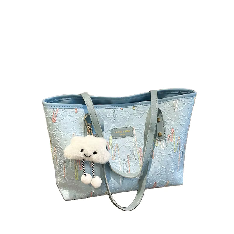 CANVAS TOTE BAG DURABLE MULTI-PURPOSE SHOULDER BAG