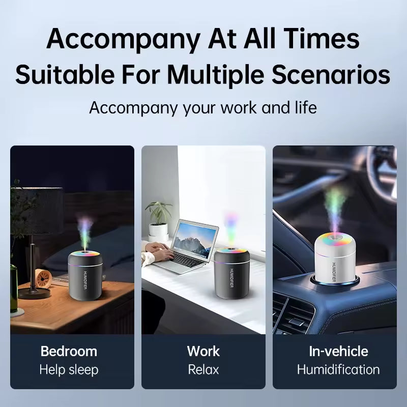 MINI AIR HUMIDIFIER – PORTABLE COOL MIST USB STAND