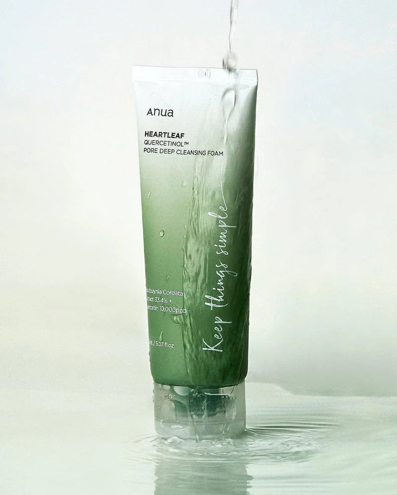 ANUA Heartleaf Quercetinol Mousse nettoyante en profondeur pour les pores (150 ml / 5,07 fl. oz.)