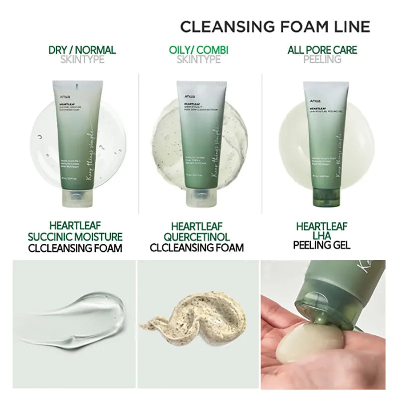 ANUA HEARTLEAF QUERCETINOL PORE DEEP CLEANSING FOAM