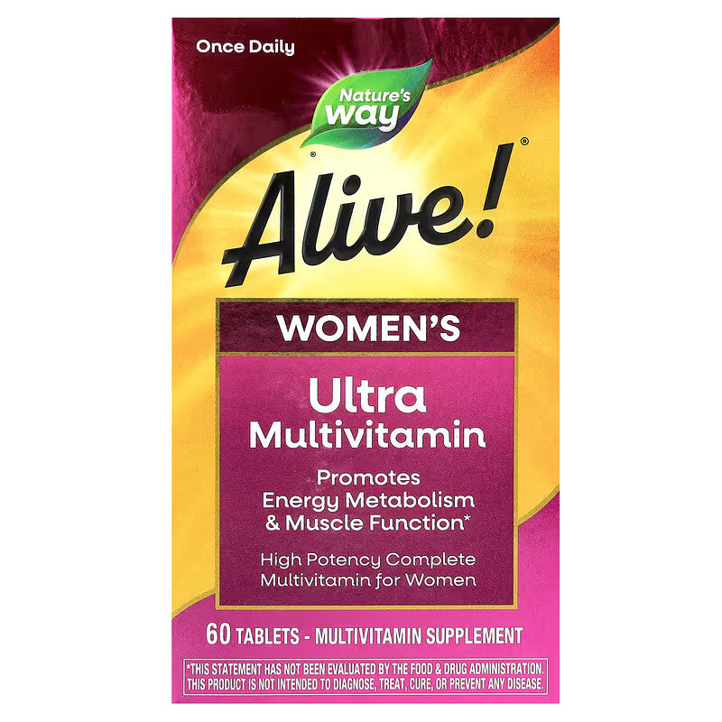 NATURE’S WAY ALIVE! WOMEN’S ULTRA MULTIVITAMIN 60 TABLETS