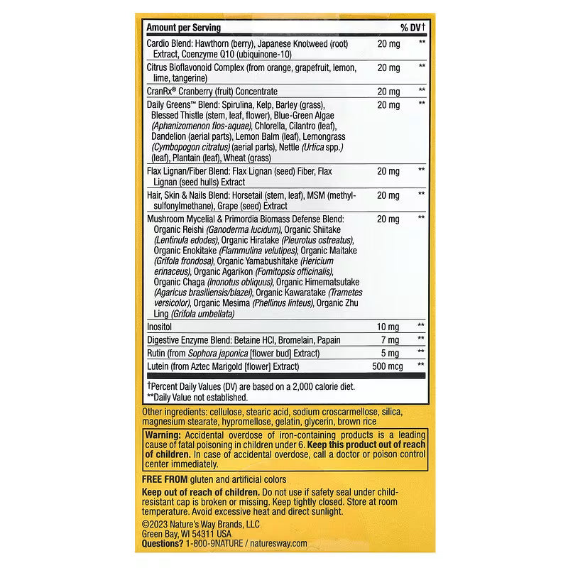NATURE’S WAY ALIVE! WOMEN’S ULTRA MULTIVITAMIN SUPPLEMENT 60 TABLETS