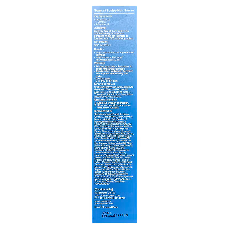 SEAPURI SCALPY HAIR SERUM (20 ML / 0.67 FL OZ)