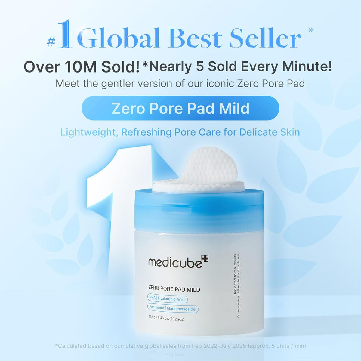 MEDICUBE 2024 ZERO PORE PAD MILD (155g / 70pcs) image 4