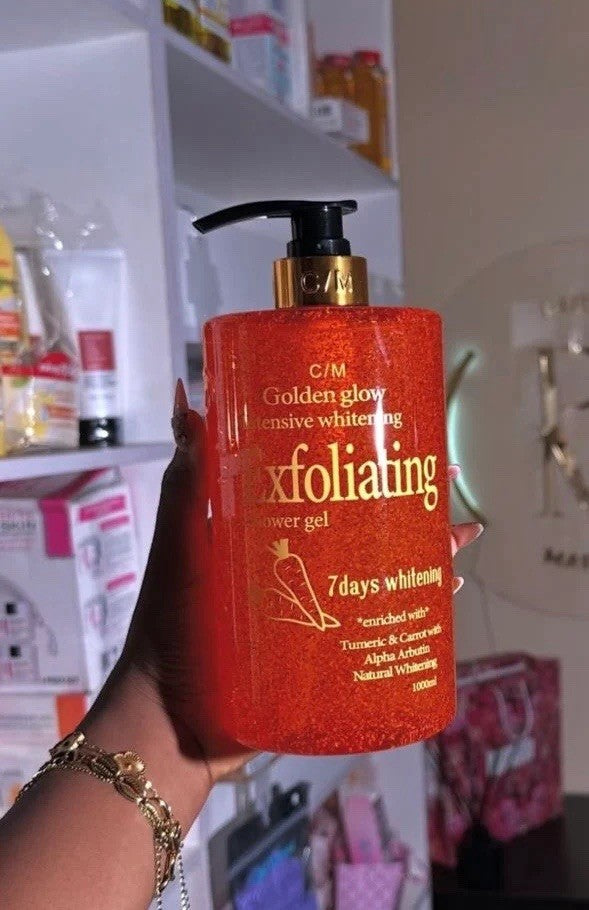 GOLDEN GLOW INTENSIVE WHITENING BODY SHOWER GEL WITH CARROT OIL