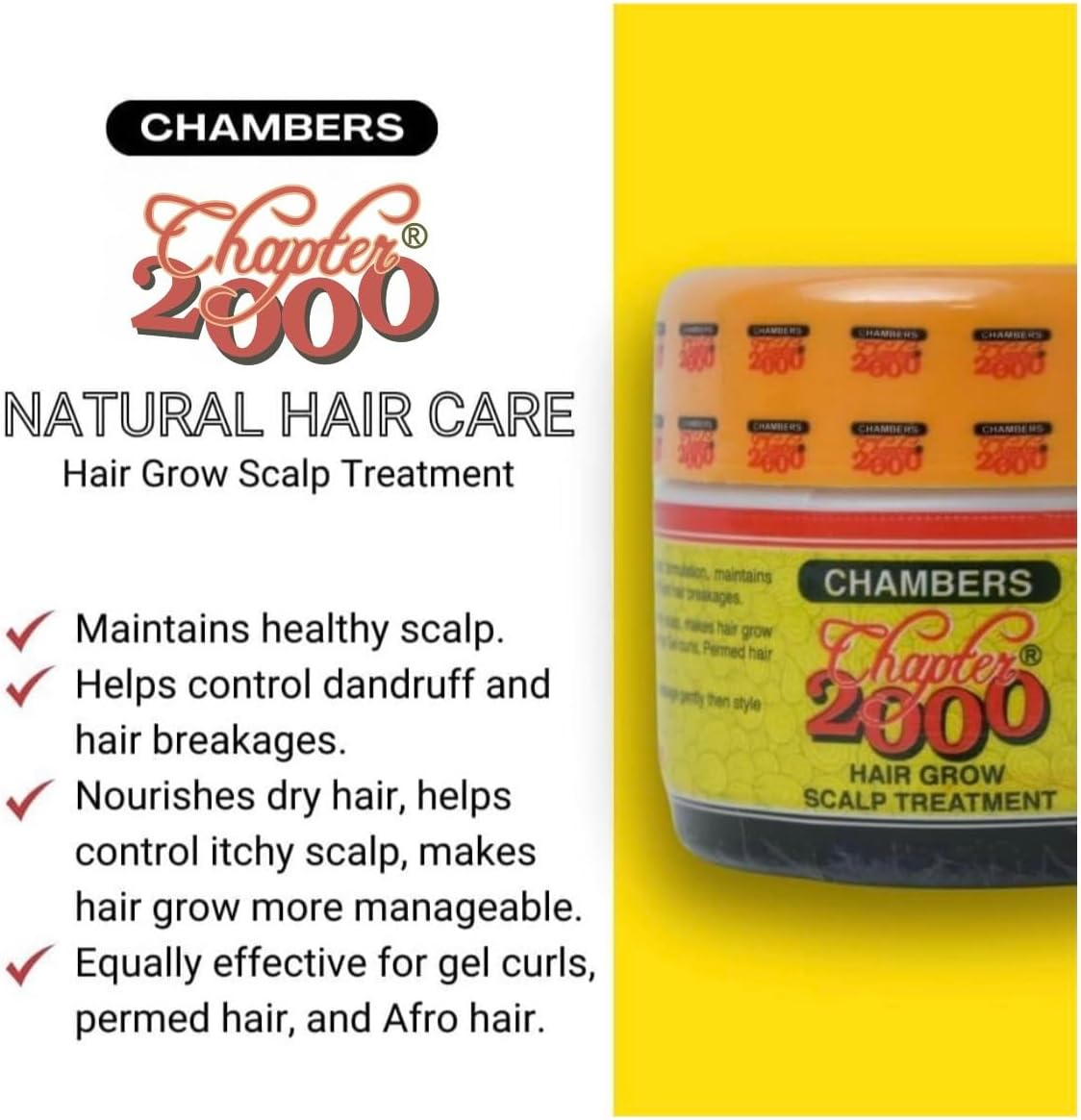 CHAMBERS CHAPTER 2000 HAIR GROW SCALP TREATMENT (295G)