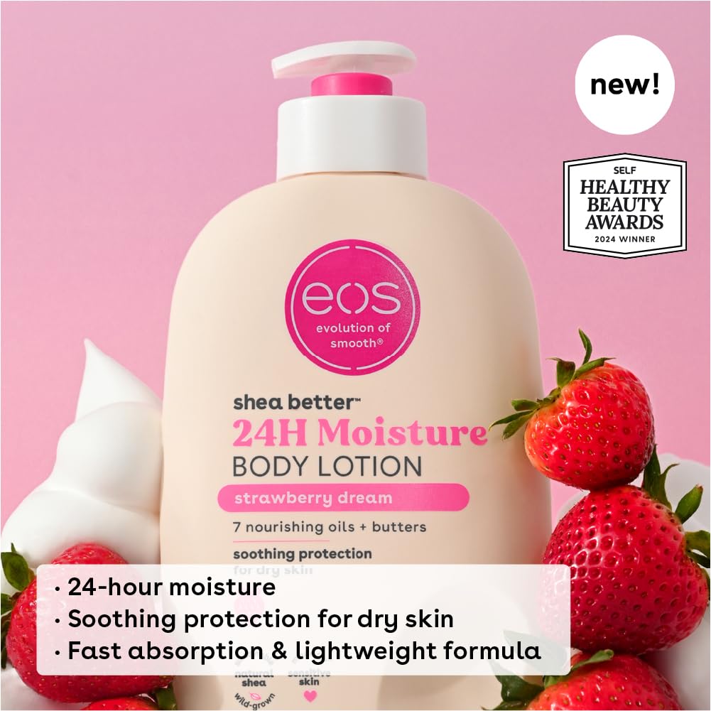 EOS SHEA BETTER- STRAWBERRY DREAM BODY LOTION                                                    (16 fl oz)