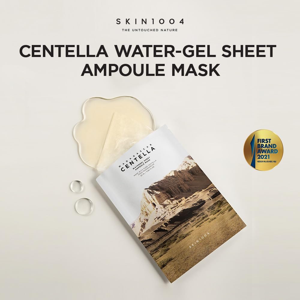 SKIN 1004 - Madagascar Centella Watergel Sheet Ampoule Mask Set