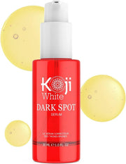 Sérum anti-taches Koji White pour le visage à l'acide kojique, à la niacinamide et à l'acide hyaluronique pour un visage hydratant, nourrissant et hydratant - Vegan 1 fl.oz 