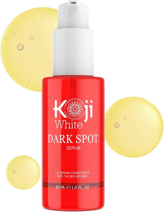 Koji White Dark Spot Serum For Face with Kojic Acid, Niacinamide, Hyaluronic Acid for Face Moisturizer, Hydrating, Nourishing - Vegan 1 Fl.Oz