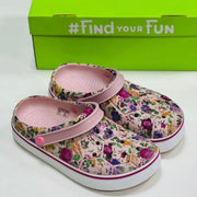 CROCS CROCBAND CLEAN CLOG – PINK BOTANICAL FLORAL