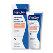 PanOxyl PM Crème hydratante réparatrice équilibrante à la niacinamide, aux céramides et au cica, hydratant visage, peaux à tendance acnéique et sèches, crème de nuit non comédogène, 85 g 