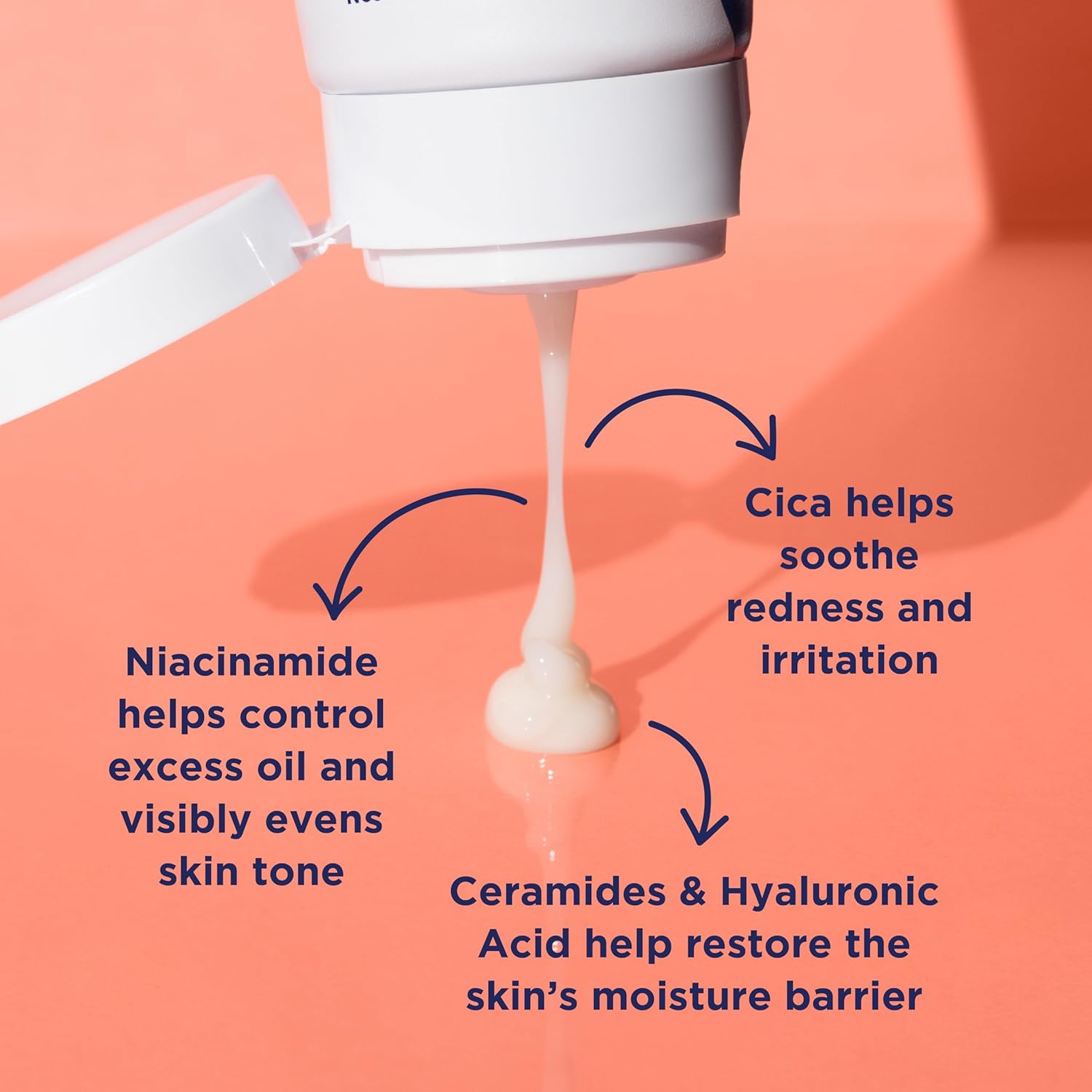 PanOxyl PM Crème hydratante réparatrice équilibrante à la niacinamide, aux céramides et au cica, hydratant visage, peaux à tendance acnéique et sèches, crème de nuit non comédogène, 85 g 
