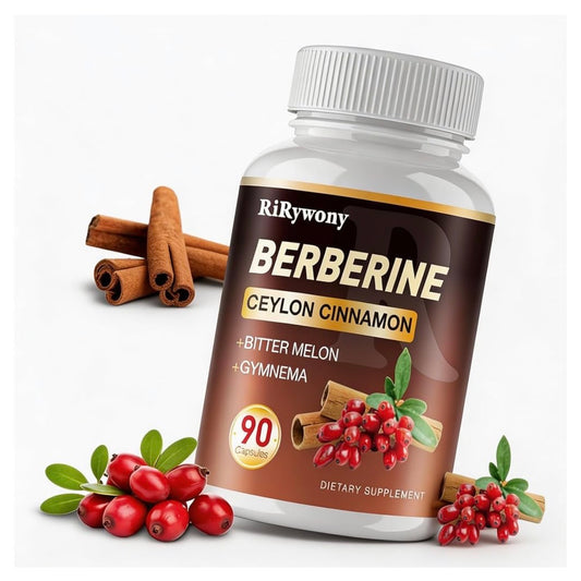 BERBERINE SUPPLEMENT WITH CEYLON CINNAMON, BITTER MELON & GYMNEMA – 1500MG | 90 CAPSULES