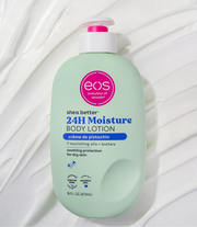 Lotion pour le corps Eos Shea Better - Crème de Pistache, soin hydratant 24h/24, légère et non grasse, à base de karité naturel, végétalienne, 473 ml