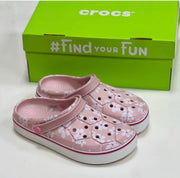CROCS PINK WITH FLOWER WITH FREE GIBTZ