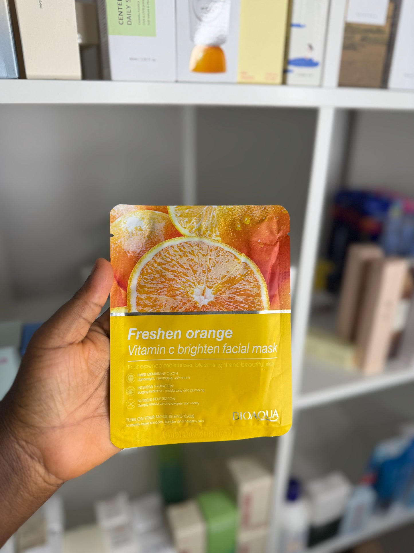 BIOAQUA NATURAL ESSENCE FACE SHEET MASK HYDRATING, BRIGHTENING & SMOOTHING (fruity)