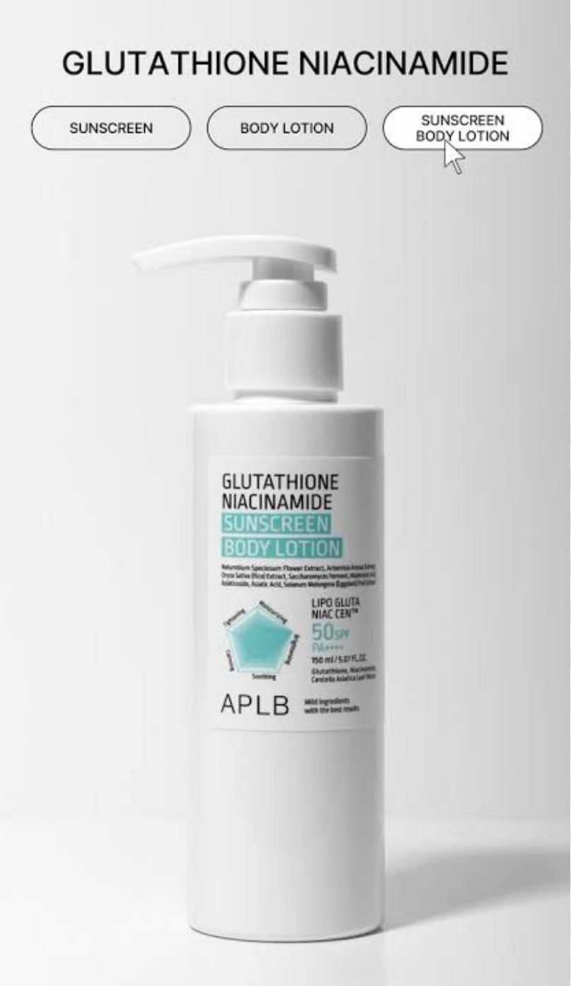 APLB Lipo Gluta Niacinamide Sunscreen Body SPF 50+ PA+++