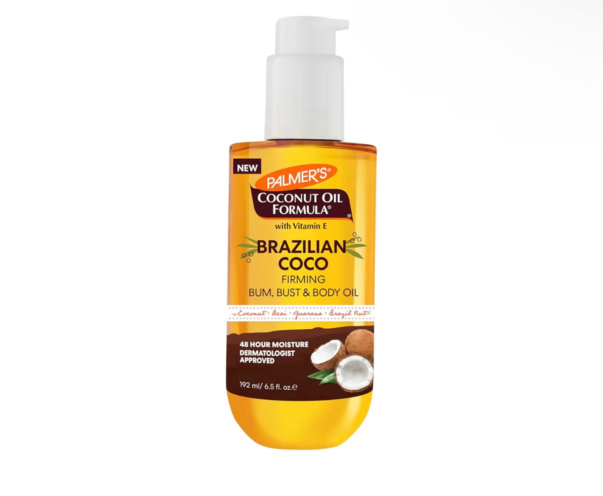 PALMER’S COCONUT OIL FORMULA BRAZILIAN COCO FIRMING BODY OIL WITH VITAMIN E – 6.5 FL OZ