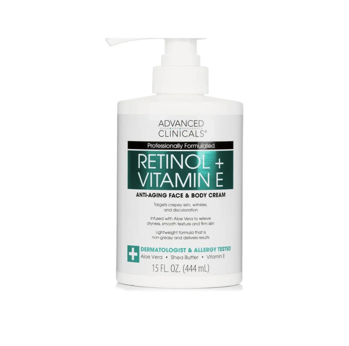 Advanced Clinicals Retinol + Niacinamide Face & Body Lotion | 444ml