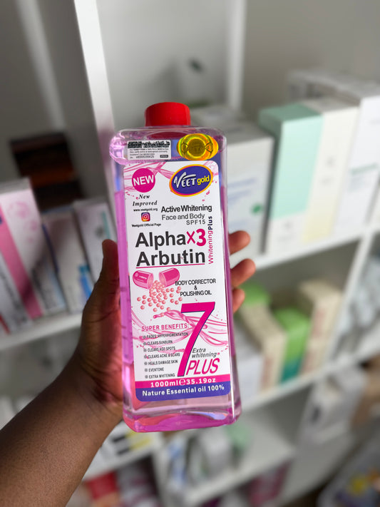 VEETGOLD ALPHA ARBUTIN ACTIVE WHITENING FACE & BODY OIL SPF 15