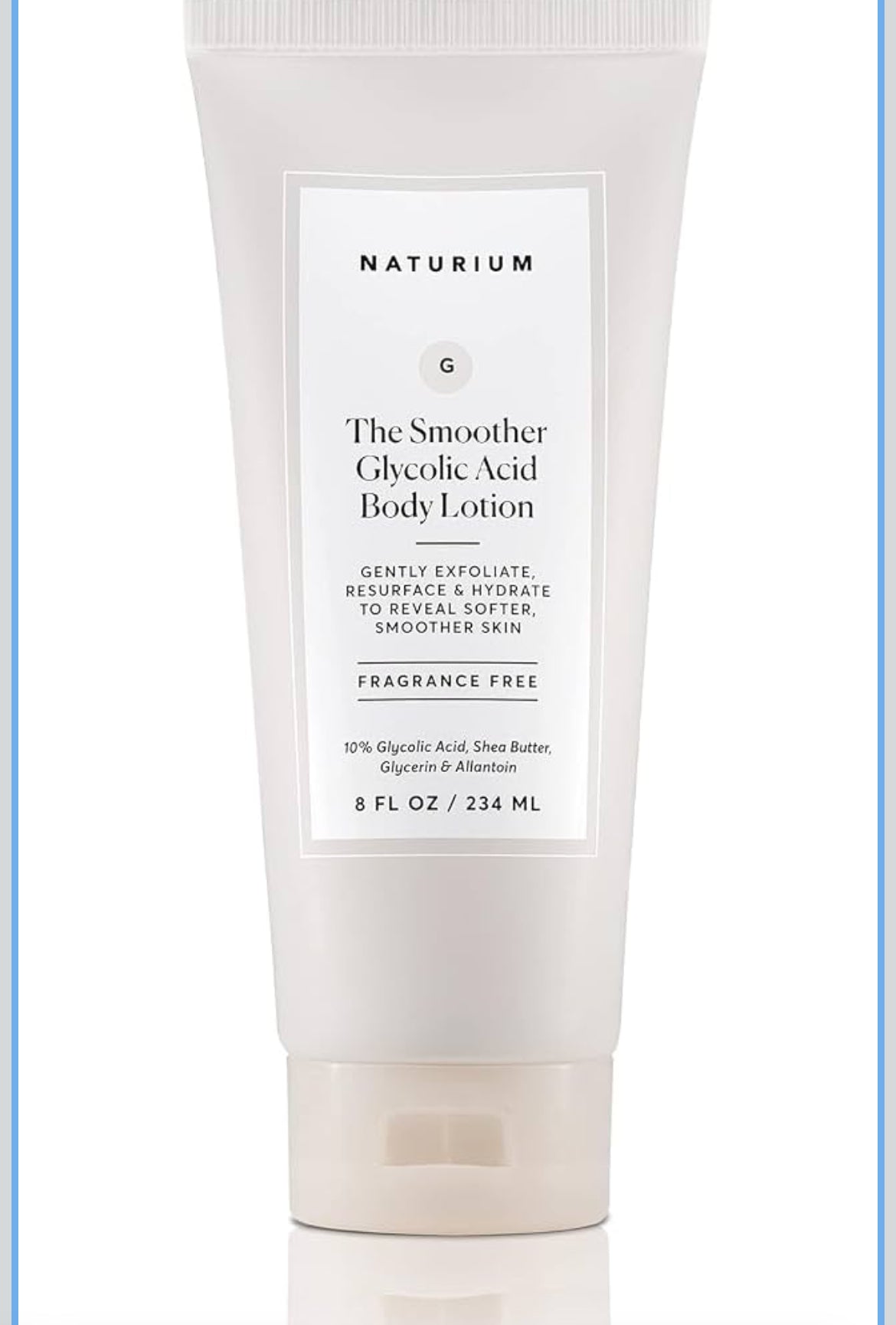 Naturium The Smoother Glycolic Acid Body Lotion, 234 ml / 8 fl oz
