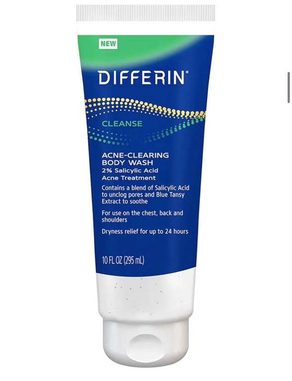Differin Acne Cleansing Body Wash with 2% Salicylic Acid
