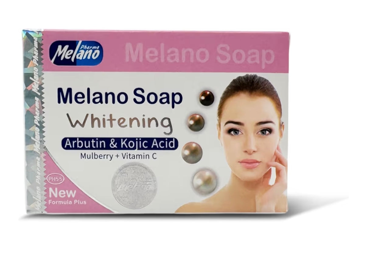 MELANO PHARMA WHITENING FACE SOAP WITH ARBUTIN & VITAMIN C – 100