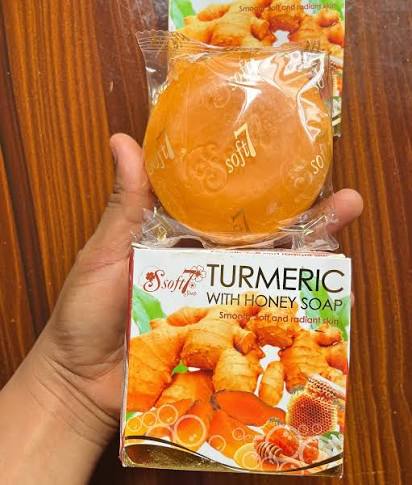 SOFT 7 TURMERIC WITH HONEY BAR SOAP – 120G
