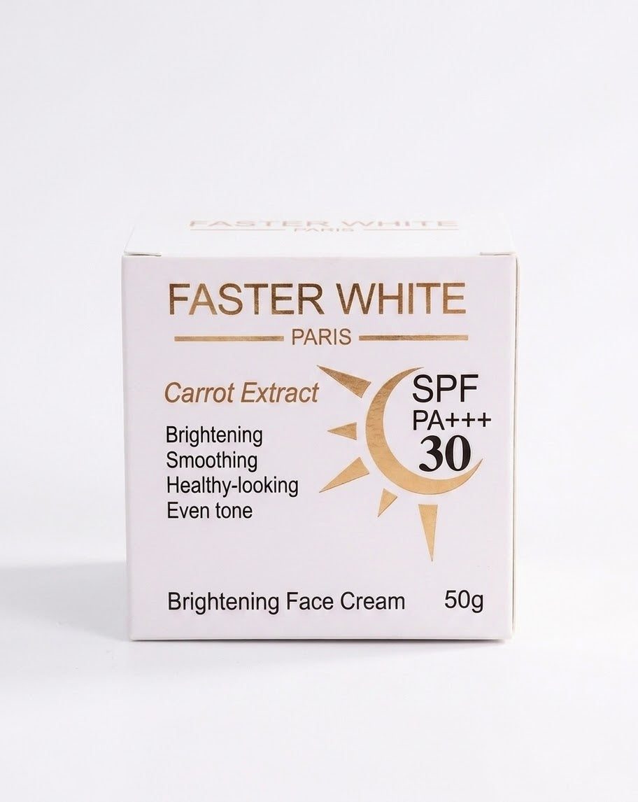 Faster White Carrot Extract SPF 30 PA++ Brightening Face Cream