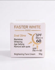 Faster White Snail Slime SPF 60 PA+++ Brightening Face Cream