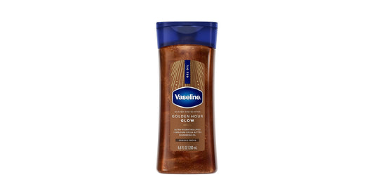 VASELINE GLAZED & GLISTEN GOLDEN HOUR BODY OIL GEL – VANILLA COCOA SHIMMER (6.8 OZ)