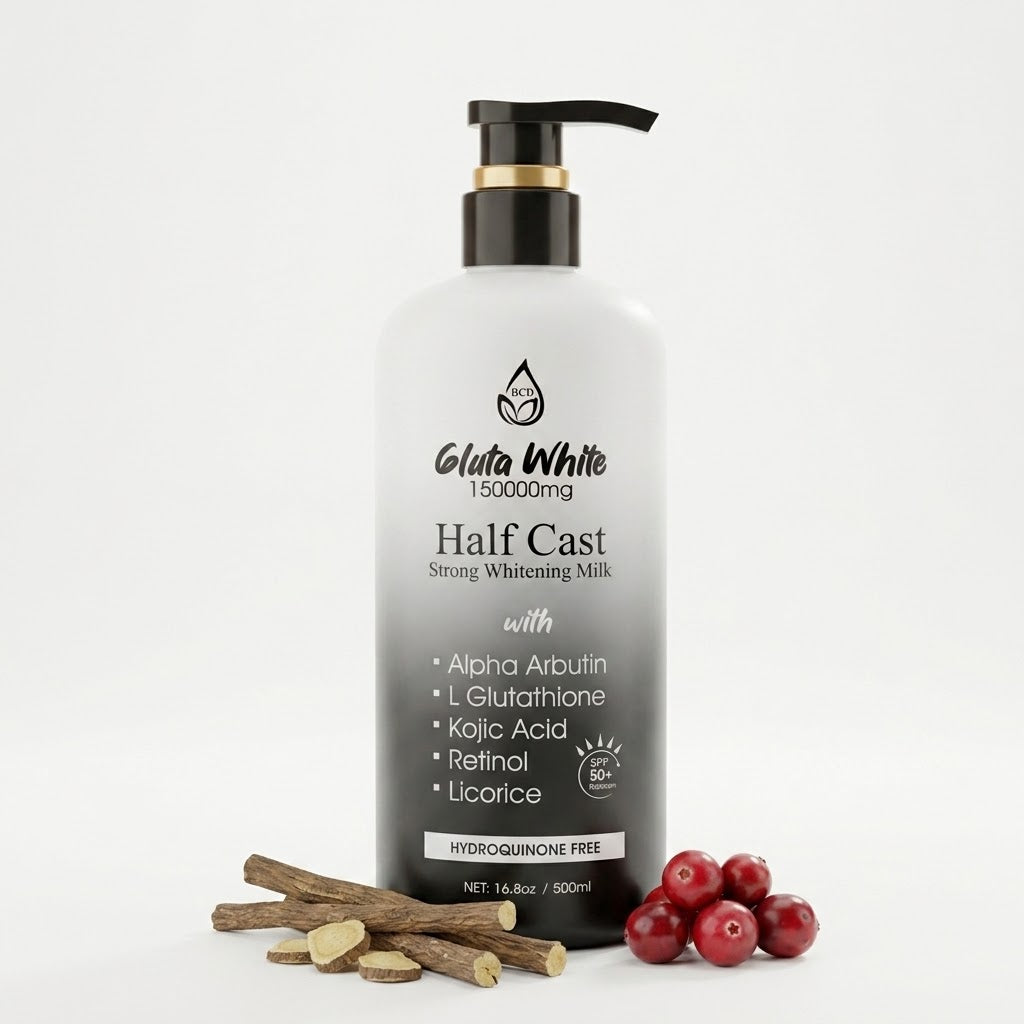 Gluta White halfcast strong whitening body lotion | 500ml