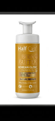 Halfcast body butter Korean glow body wash.