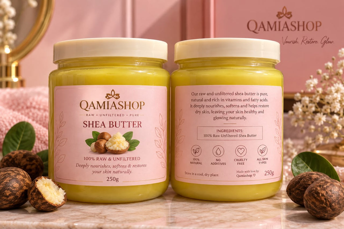 Qamiashop Raw Unfiltered Pure Body Shea Butter