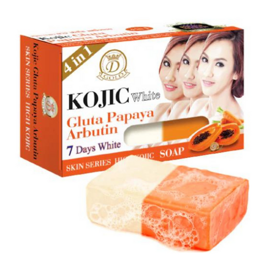 KOJIC WHITE GLUTA PAPAYA ARBUTIN FACE BAR SOAP