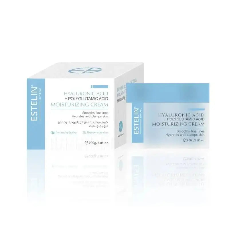 Estelin Hyaluronic Acid + Polyglutamic Acid Moisturizing Face Cream 200ml