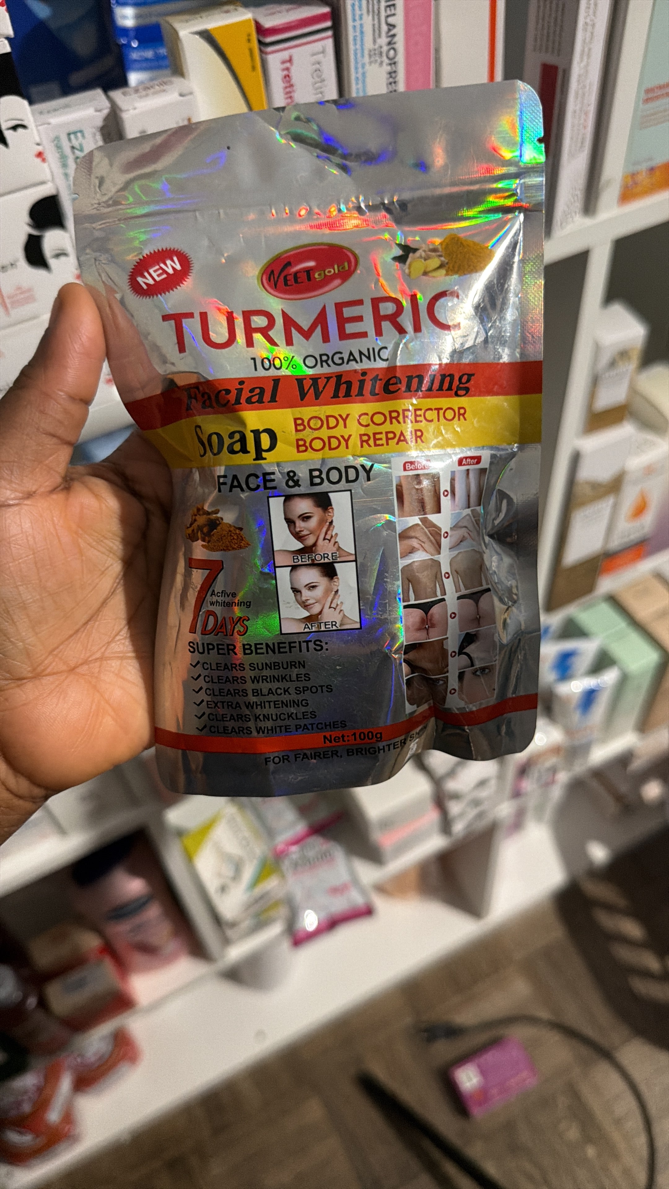 VEET GOLD BAR WHITENING FACE CLEANSER