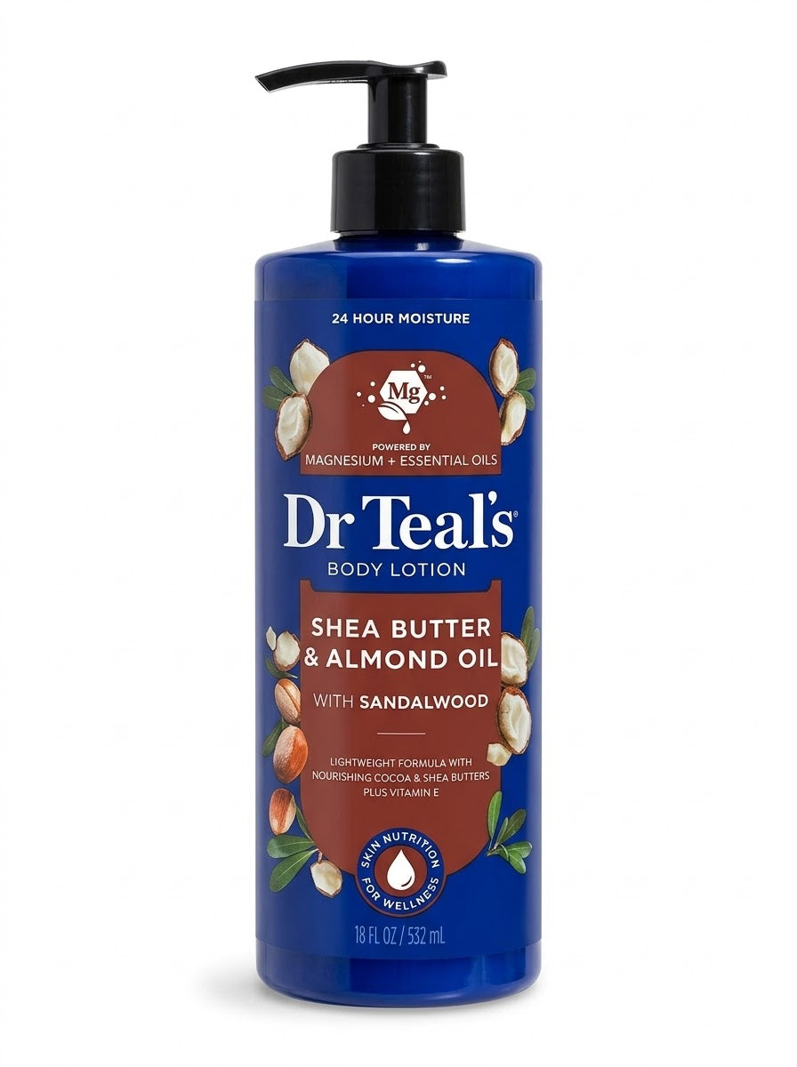 Dr. Teal’s Shea Butter and Almond Oil 24-Hour Moisture Body Lotion 532ml