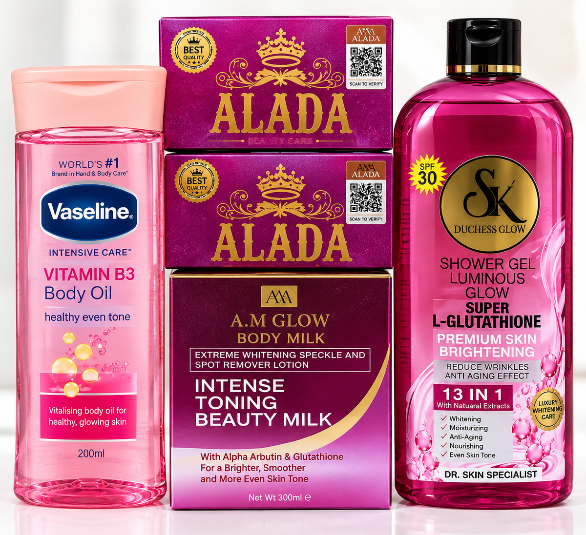 Royal Alada & Duchess Glow Platinum Whitening Combo