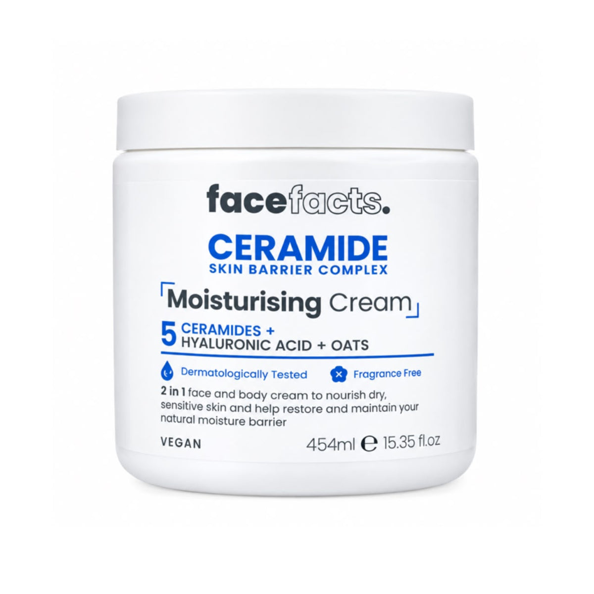 Face Facts Ceramide Moisturising Cream | 454ml